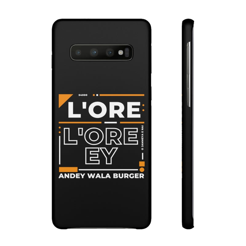 L'ore L'ore Ey Andey Wala Burger Jammeya E Nai Snap Cases iPhone or Samsung - Phone Case by GTA Desi Store