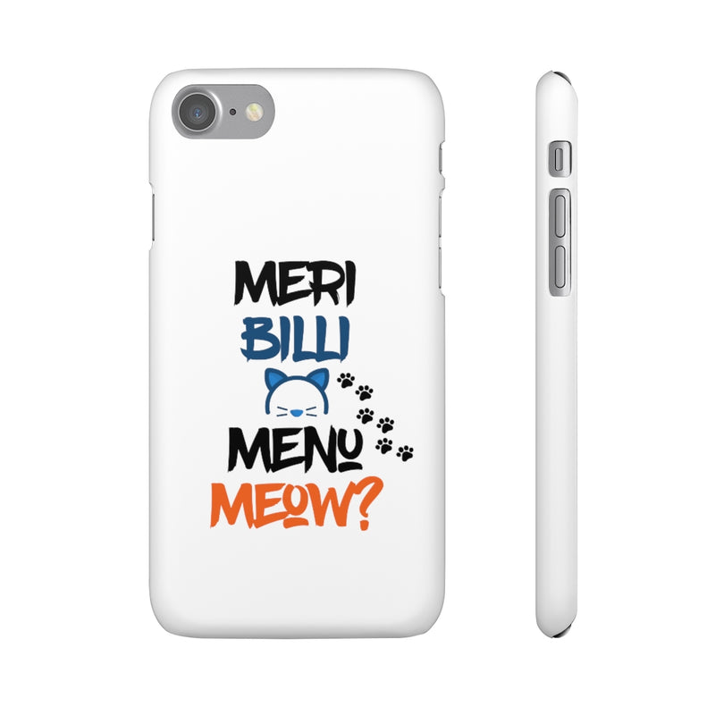 Meri Billi Menu Meow Snap Cases iPhone or Samsung - Phone Case by GTA Desi Store