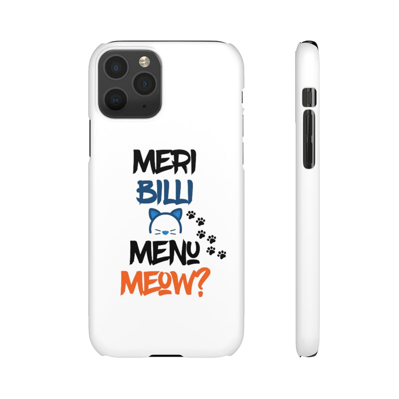Meri Billi Menu Meow Snap Cases iPhone or Samsung - Phone Case by GTA Desi Store