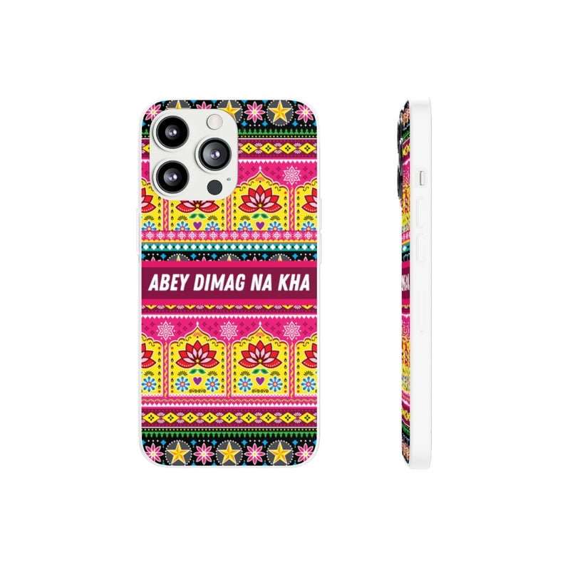 Abey Dimag Na Kha Flexi Cases - iPhone 13 Pro with gift packaging - Phone Case by GTA Desi Store