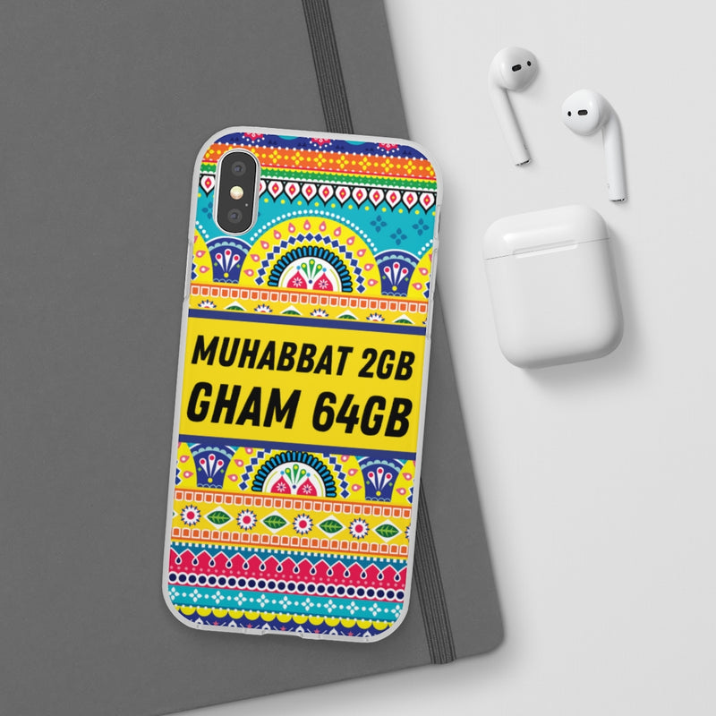 Muhabbat 2GB Gham 64GB Flexi Cases - Phone Case by GTA Desi Store