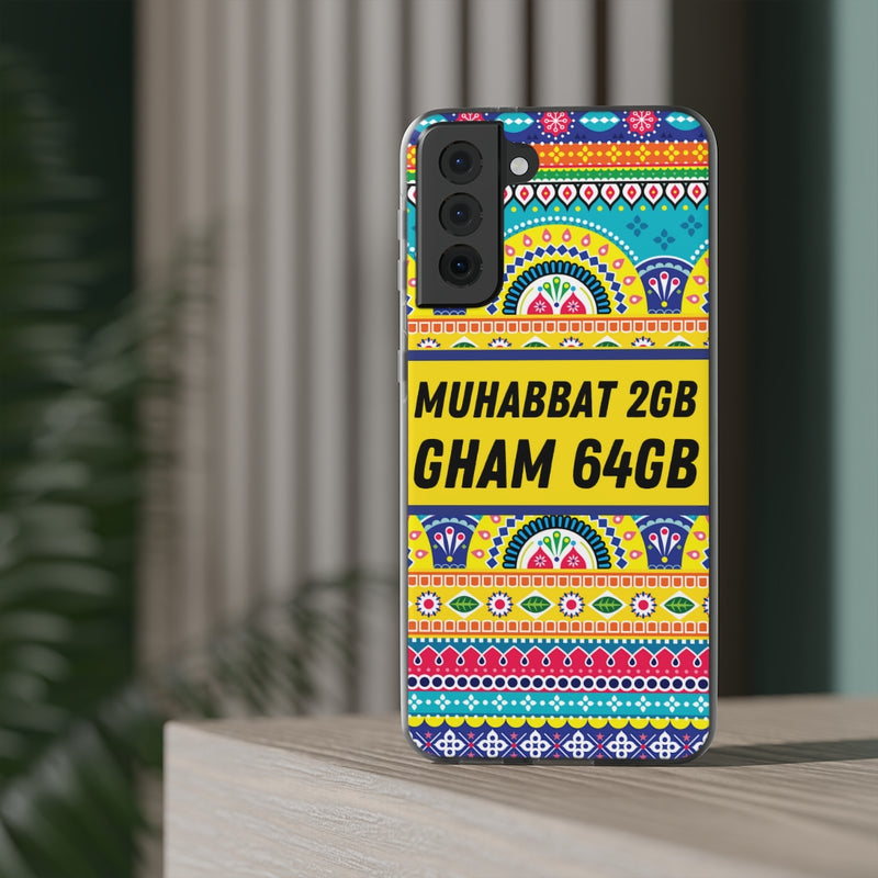 Muhabbat 2GB Gham 64GB Flexi Cases - Phone Case by GTA Desi Store