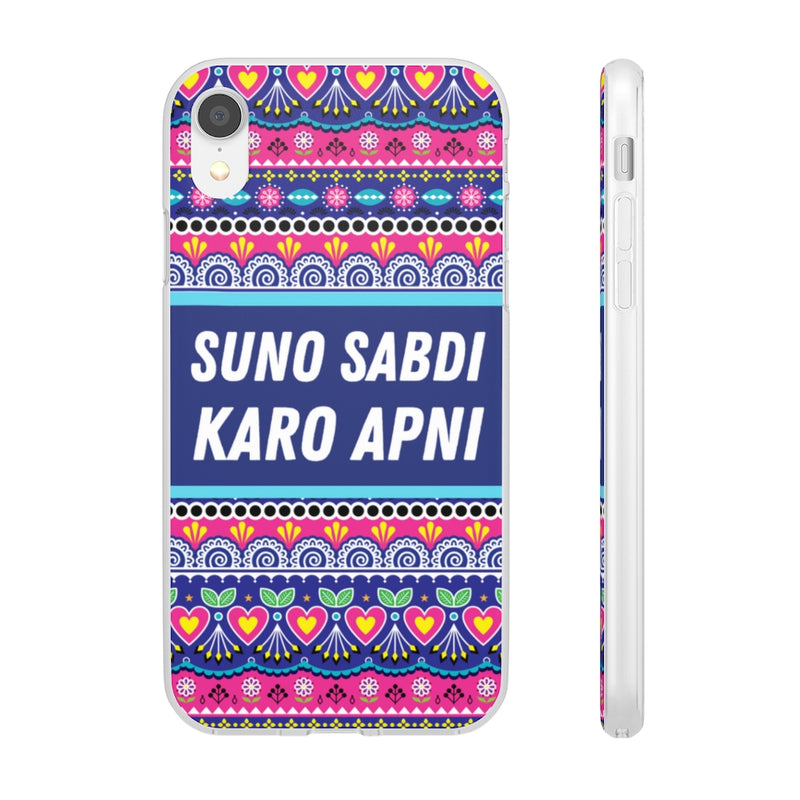 suno sabdi karo apni Flexi Cases - iPhone XR - Phone Case by GTA Desi Store