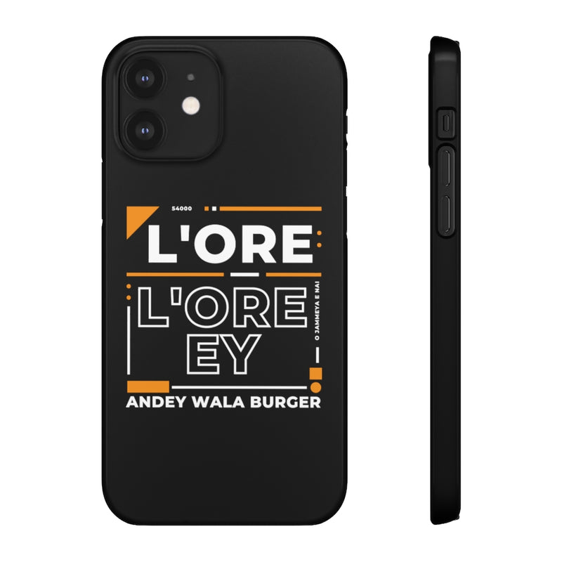 L'ore L'ore Ey Andey Wala Burger Jammeya E Nai Snap Cases iPhone or Samsung - Phone Case by GTA Desi Store