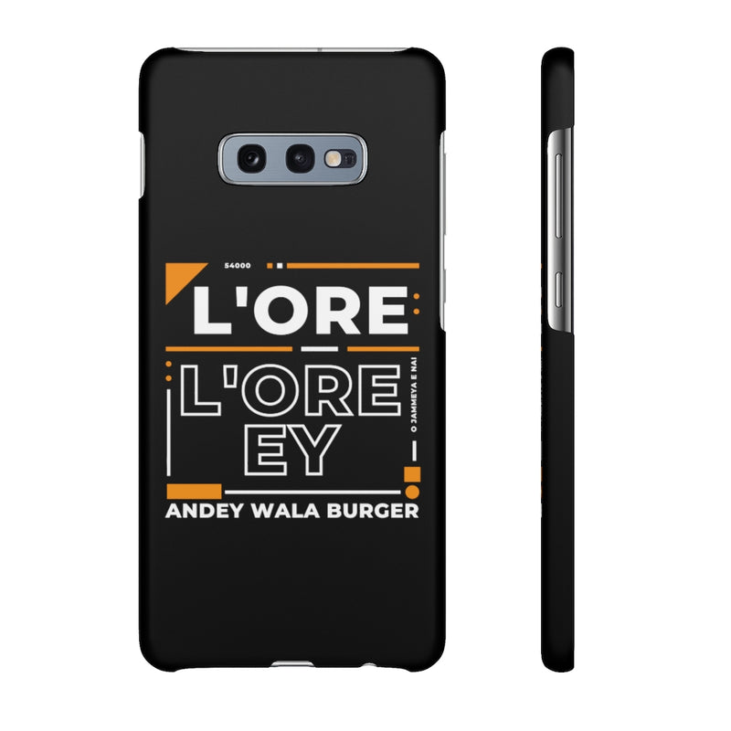L'ore L'ore Ey Andey Wala Burger Jammeya E Nai Snap Cases iPhone or Samsung - Phone Case by GTA Desi Store