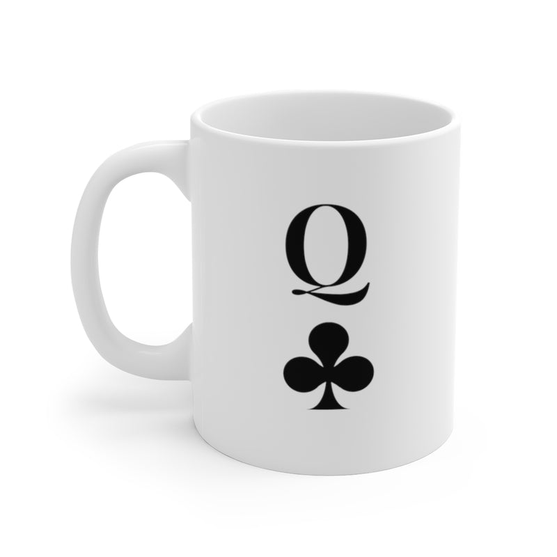 Queen of Clubs Ceramic Mugs (11oz\15oz\20oz) - Mug by GTA Desi Store