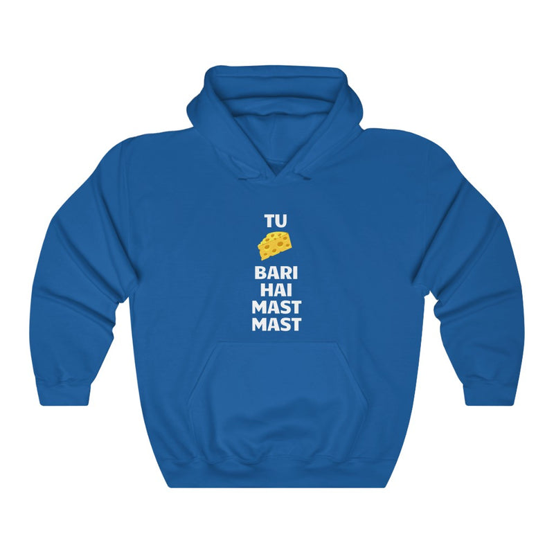 Tu Cheese Bari Hai Mast Mast Unisex Heavy Blend™ Hooded Sweatshirt - Royal / S - Hoodie by GTA Desi Store