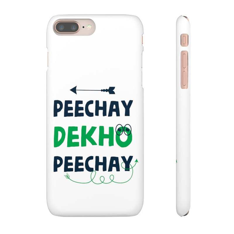 Peechay Dekho Peechay Snap Cases iPhone or Samsung - Phone Case by GTA Desi Store