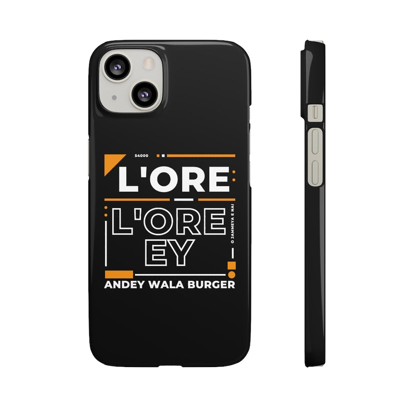 L'ore L'ore Ey Andey Wala Burger Jammeya E Nai Snap Cases iPhone or Samsung - Phone Case by GTA Desi Store
