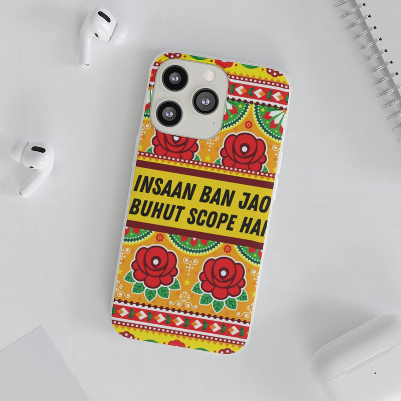 Insaan ban Jao Buhut Scope hai Flexi Cases - Phone Case by GTA Desi Store
