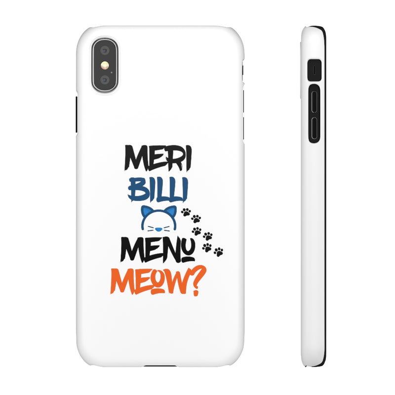 Meri Billi Menu Meow Snap Cases iPhone or Samsung - Phone Case by GTA Desi Store