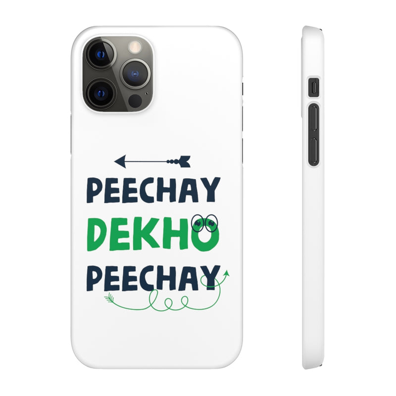 Peechay Dekho Peechay Snap Cases iPhone or Samsung - Phone Case by GTA Desi Store