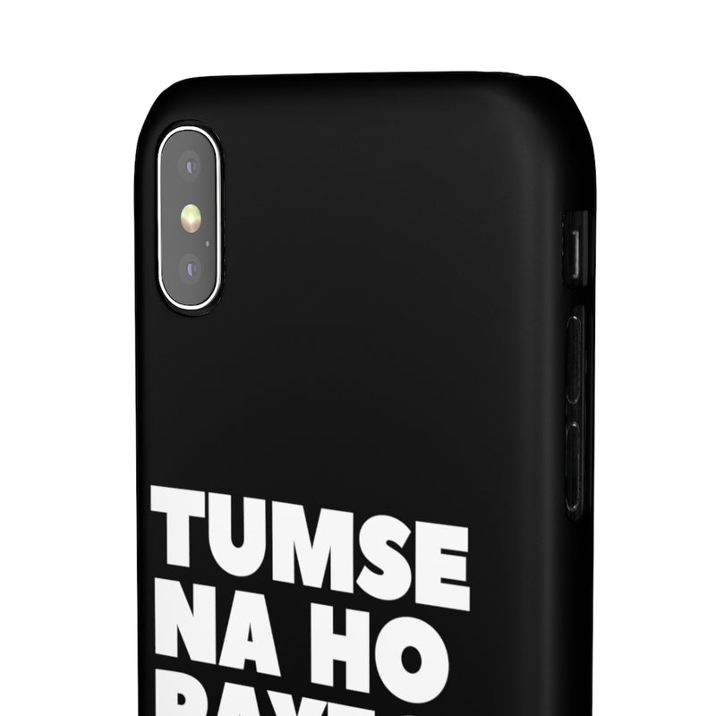 Tumse Na Ho Payega Snap Cases iPhone or Samsung - iPhone X / Matte - Phone Case by GTA Desi Store