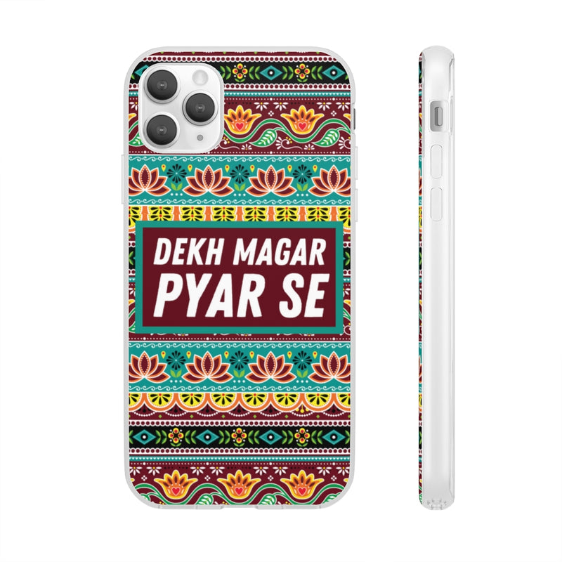 Dekh Magar Pyar Se Flexi Cases - iPhone 11 Pro Max with gift packaging - Phone Case by GTA Desi Store