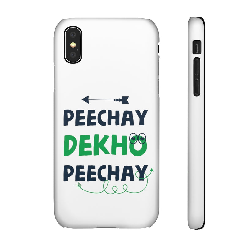 Peechay Dekho Peechay Snap Cases iPhone or Samsung - Phone Case by GTA Desi Store