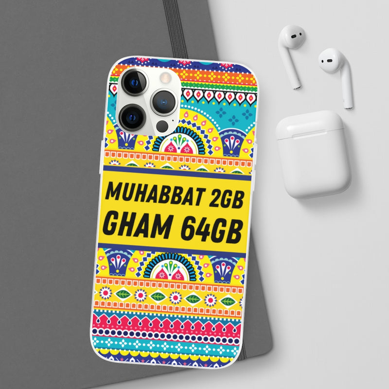 Muhabbat 2GB Gham 64GB Flexi Cases - Phone Case by GTA Desi Store