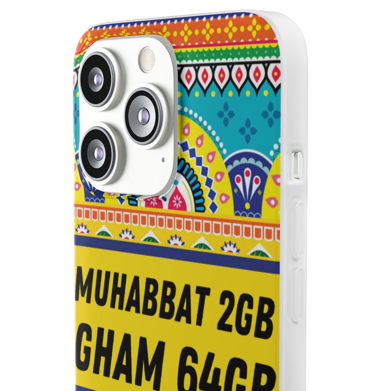 Muhabbat 2GB Gham 64GB Flexi Cases - Phone Case by GTA Desi Store