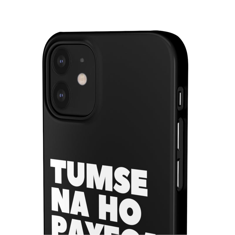 Tumse Na Ho Payega Snap Cases iPhone or Samsung - iPhone 12 Mini / Glossy - Phone Case by GTA Desi Store