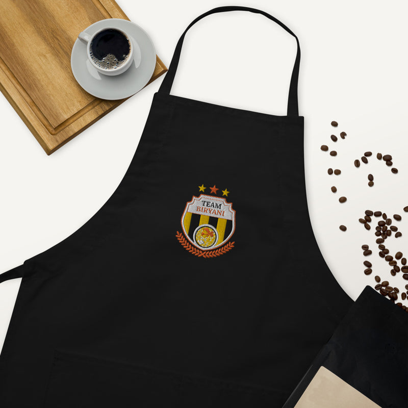Team Biryani Embroidered Apron - by GTA Desi Store