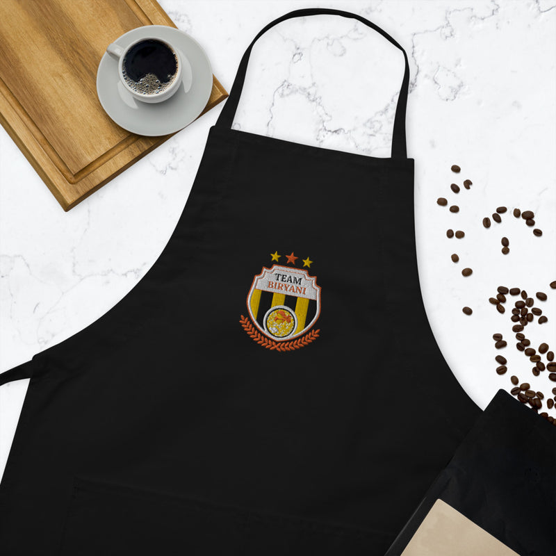Team Biryani Embroidered Apron - by GTA Desi Store