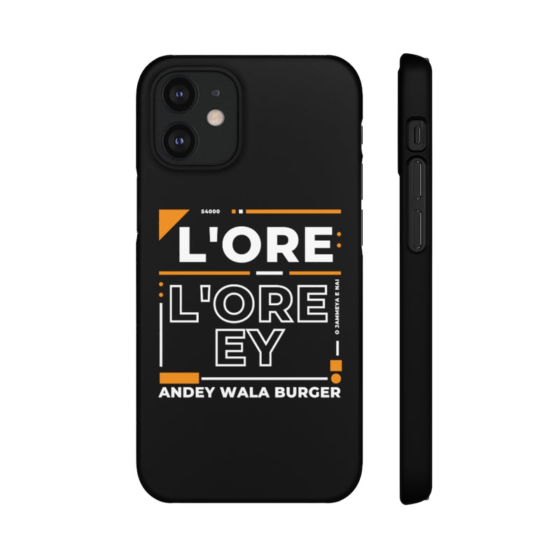 L'ore L'ore Ey Andey Wala Burger Jammeya E Nai Snap Cases iPhone or Samsung - Phone Case by GTA Desi Store