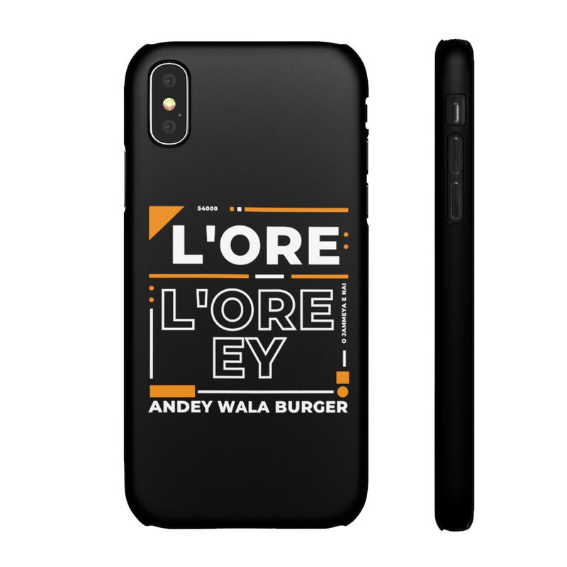 L'ore L'ore Ey Andey Wala Burger Jammeya E Nai Snap Cases iPhone or Samsung - Phone Case by GTA Desi Store