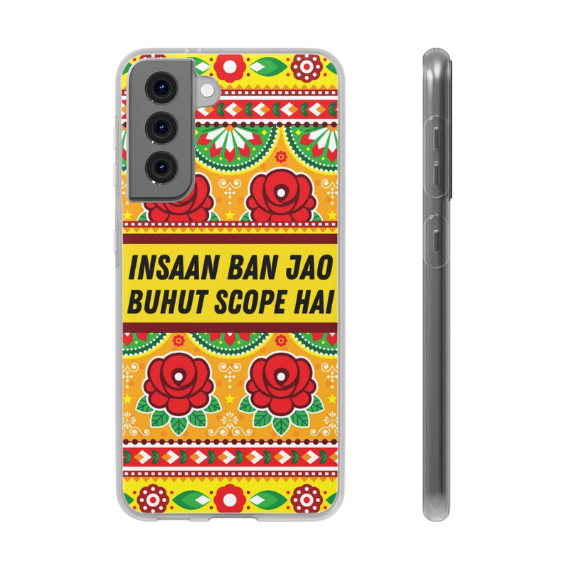 Insaan ban Jao Buhut Scope hai Flexi Cases - Samsung Galaxy S21 with gift packaging - Phone Case by GTA Desi Store