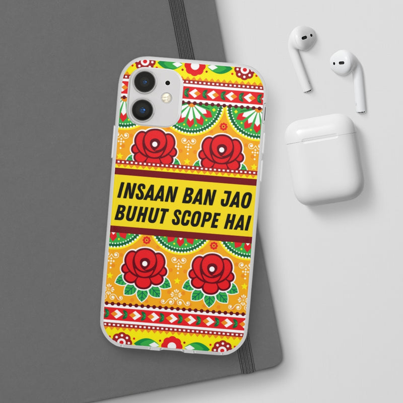 Insaan ban Jao Buhut Scope hai Flexi Cases - Phone Case by GTA Desi Store