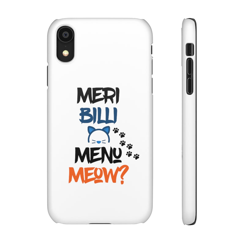Meri Billi Menu Meow Snap Cases iPhone or Samsung - Phone Case by GTA Desi Store