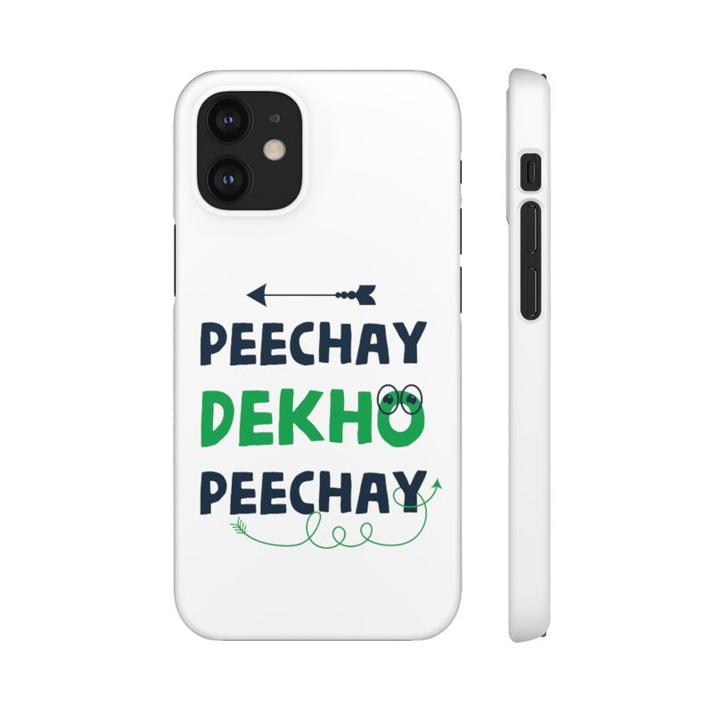 Peechay Dekho Peechay Snap Cases iPhone or Samsung - Phone Case by GTA Desi Store