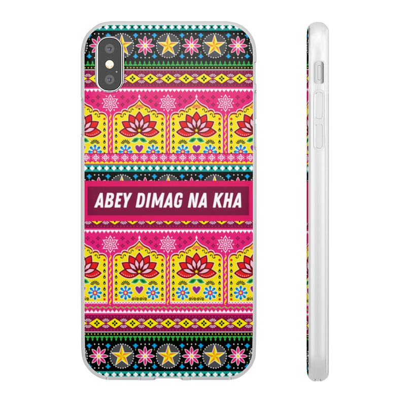 Abey Dimag Na Kha Flexi Cases - iPhone XS MAX - Phone Case by GTA Desi Store