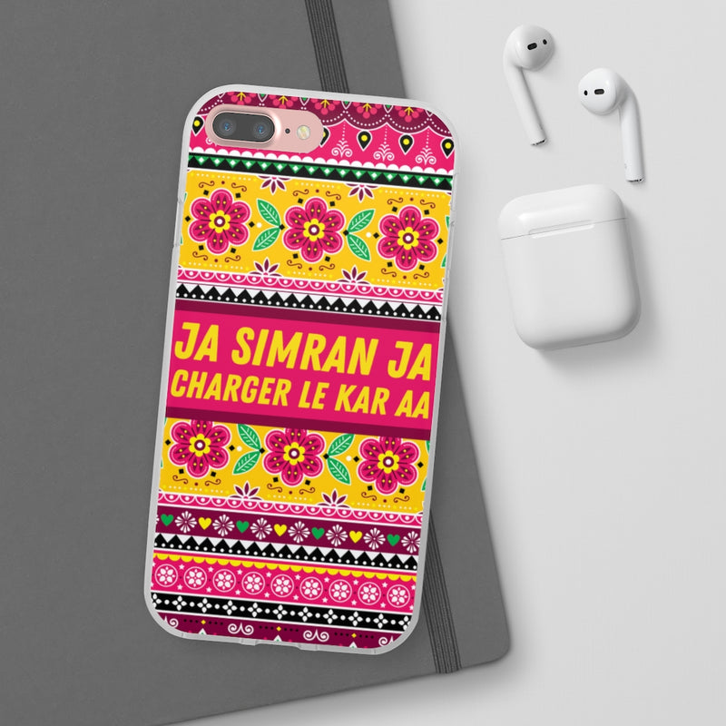 Ja Simran Ja Charger Le Kar Aa Flexi Cases - Phone Case by GTA Desi Store