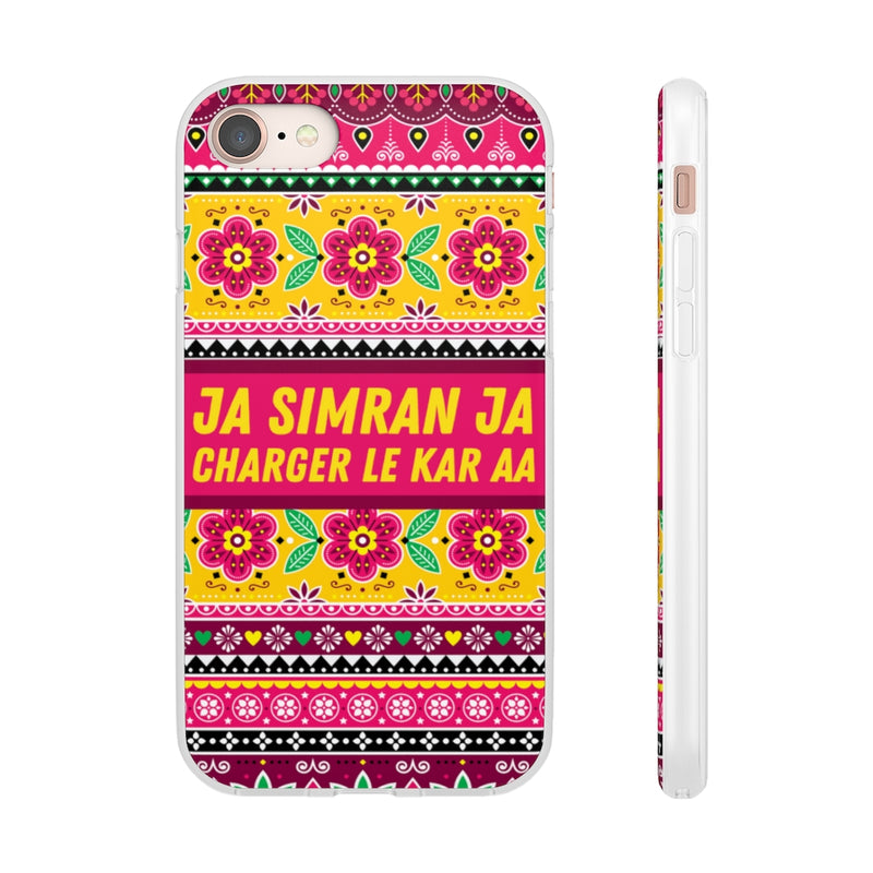 Ja Simran Ja Charger Le Kar Aa Flexi Cases - iPhone 8 - Phone Case by GTA Desi Store