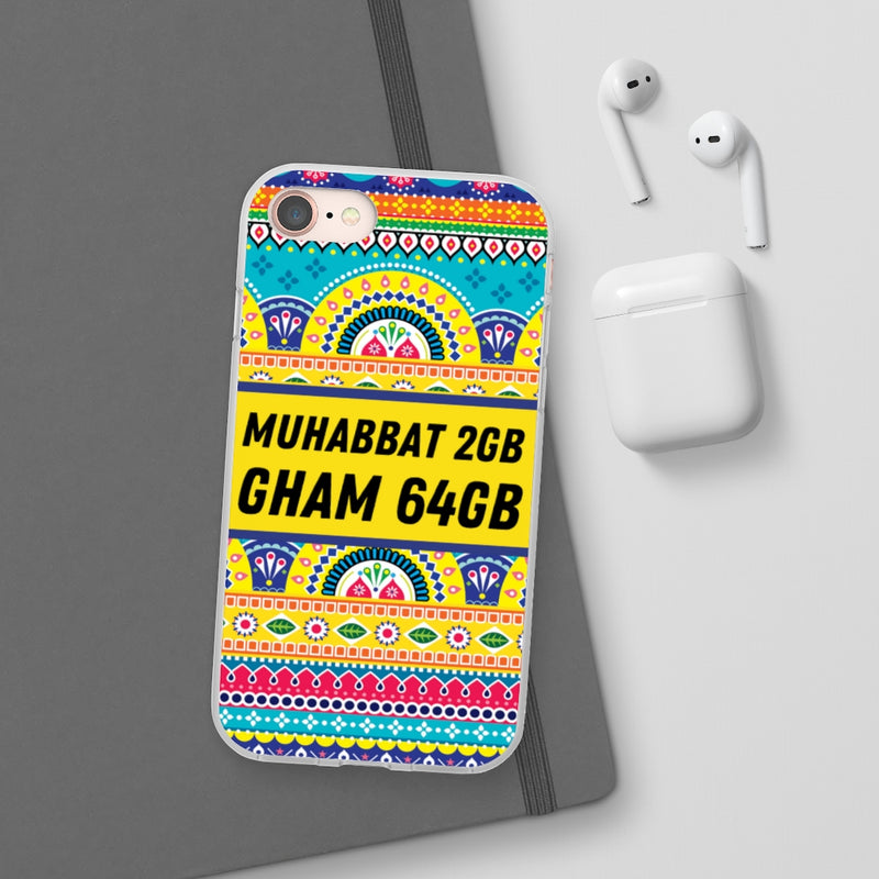 Muhabbat 2GB Gham 64GB Flexi Cases - Phone Case by GTA Desi Store