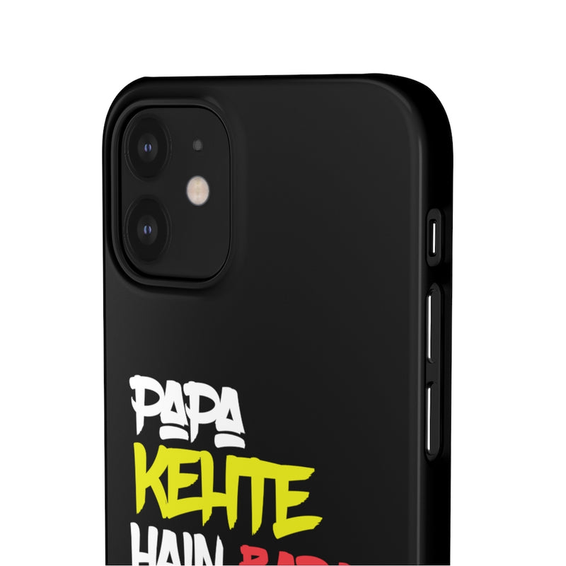 Papa Kehte Hain Bara Naam Karegi Snap Cases iPhone or Samsung - iPhone 12 Mini / Glossy - Phone Case by GTA Desi Store
