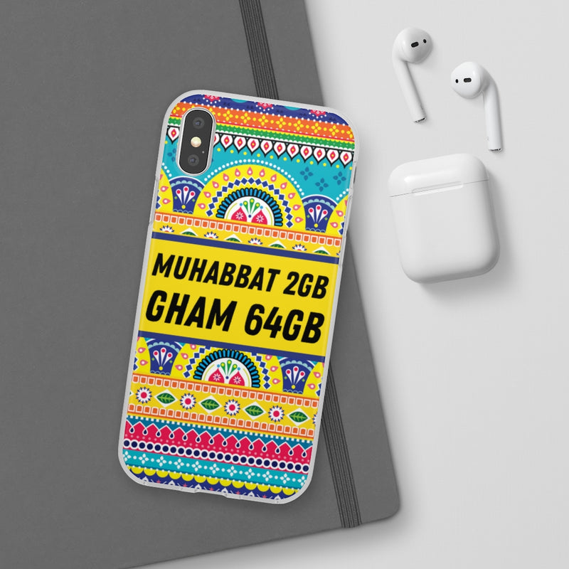Muhabbat 2GB Gham 64GB Flexi Cases - Phone Case by GTA Desi Store