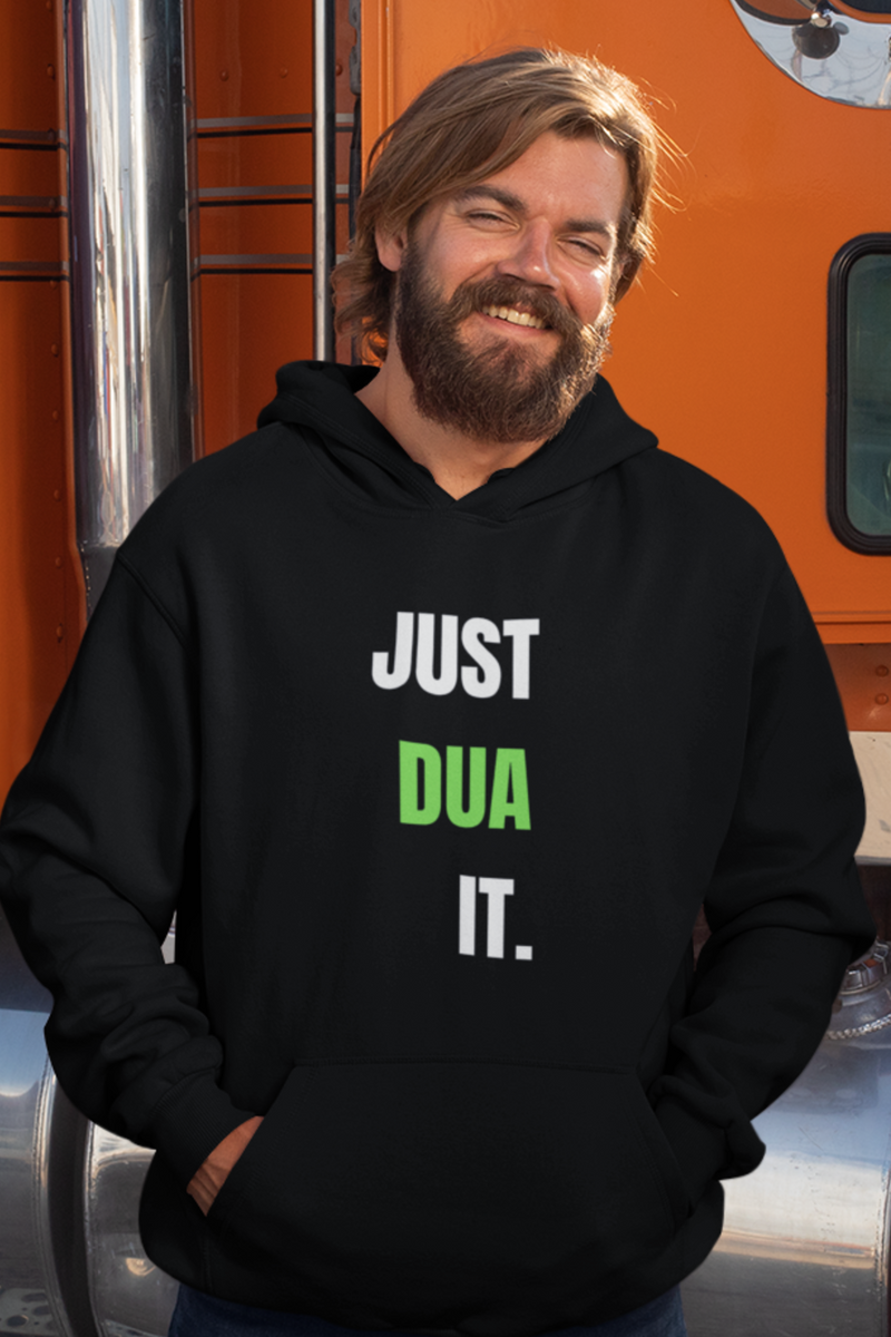 JUST DUA IT. Unisex Heavy Blend™ Hooded Sweatshirt - Hoodie by GTA Desi Store