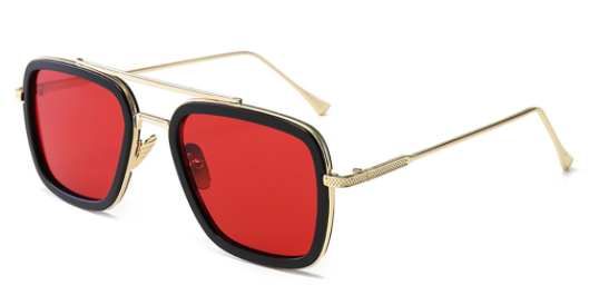 Tony Stark Glasses - Red - by GTA Desi Store