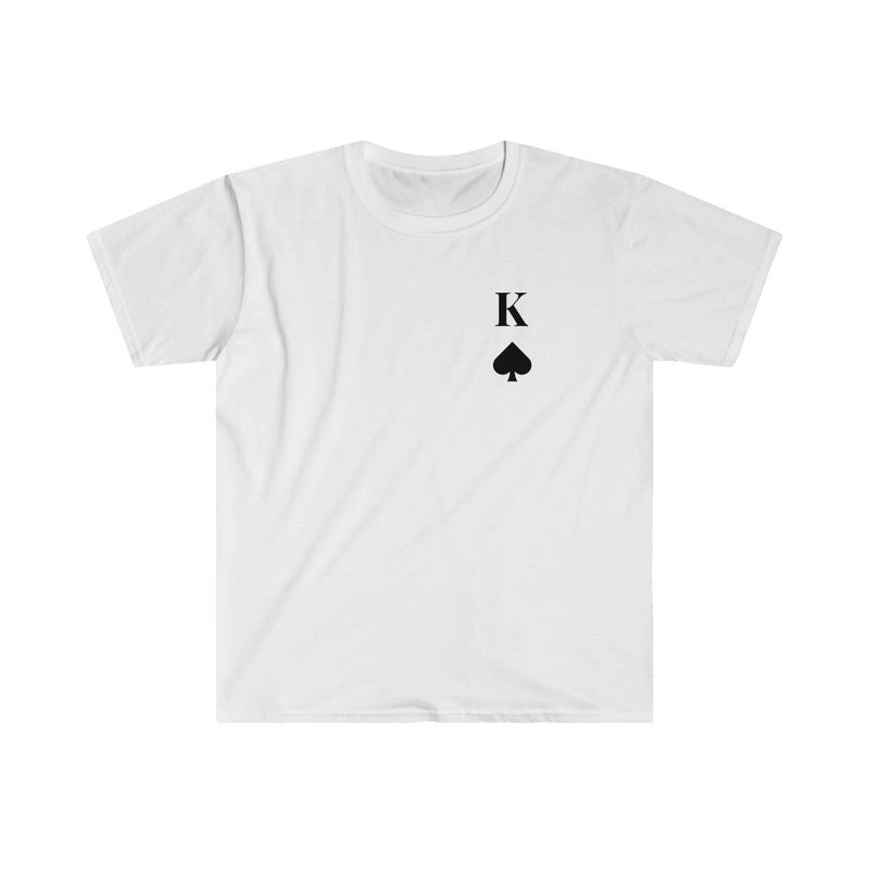 King of Hearts, Clubs, Diamonds, Spades Unisex Softstyle T-shirt - Shirts & Tops by GTA Desi Store
