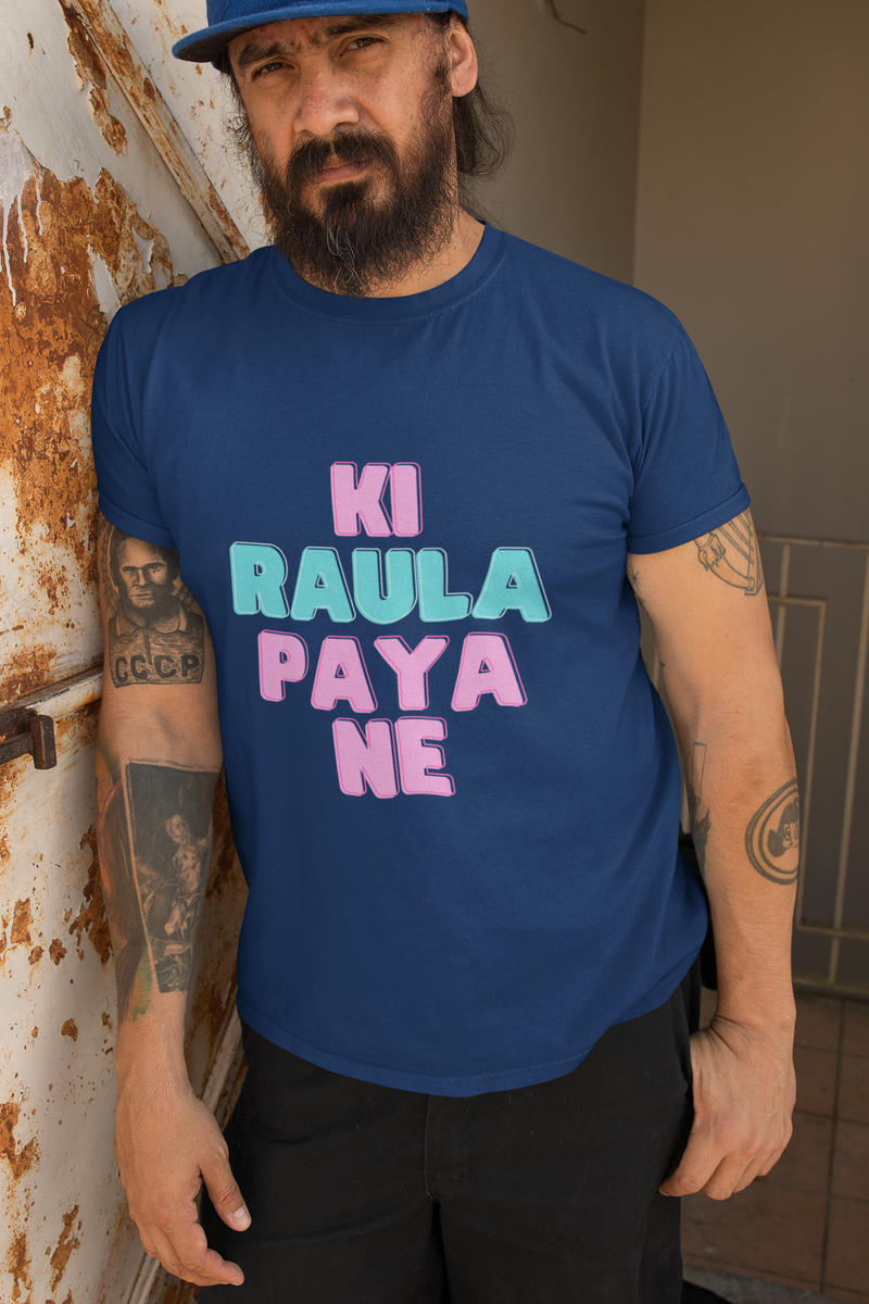 Ki Raula Paya Ne Unisex Softstyle T-Shirt - T-Shirt by GTA Desi Store