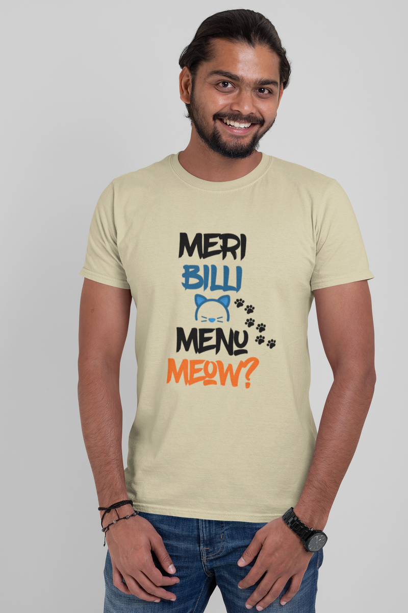 Meri Billi Menu Meow Unisex Heavy Cotton Tee - T-Shirt by GTA Desi Store
